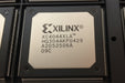 XC4044XLA-09HQ304C Xilinx FPGA chip with model number on a black background